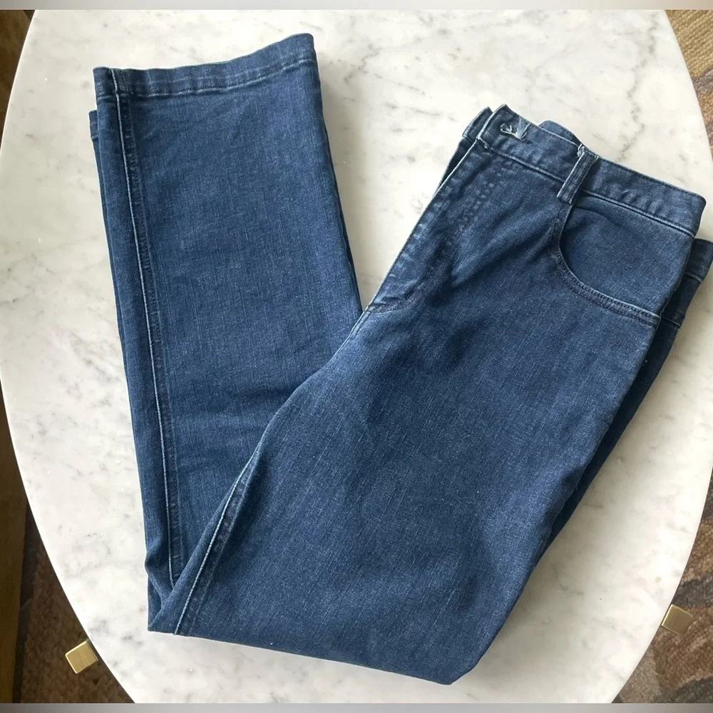 Rachel Comey Straight Leg Jeans, dark wash, high rise, cotton w/stretch, sz8 - Picture 13 of 13